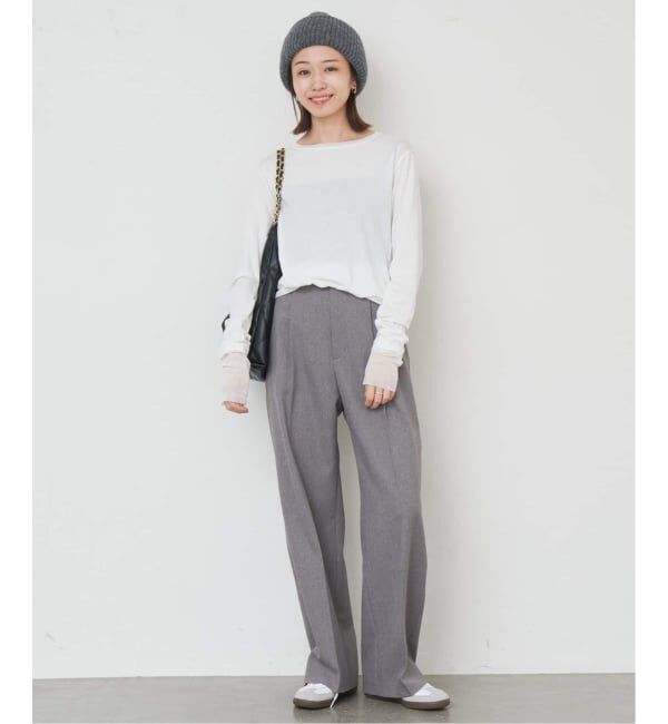 SLOBE IENA「《WEB限定/追加2》レイヤードスリーブロンTEE」|Tシャツ・カットソー|