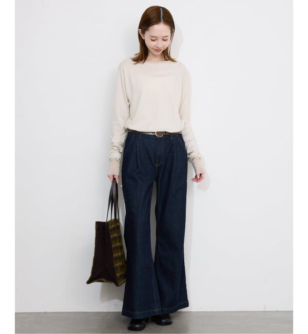 SLOBE IENA「《WEB限定/追加2》レイヤードスリーブロンTEE」|Tシャツ・カットソー|