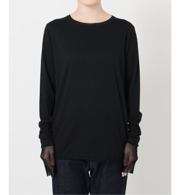 SLOBE IENA「《WEB限定/追加2》レイヤードスリーブロンTEE」|Tシャツ・カットソー|