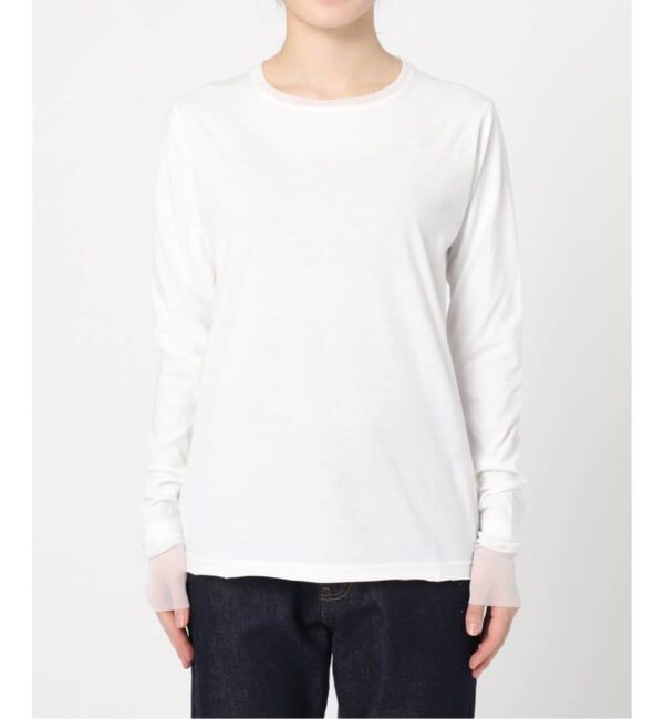 SLOBE IENA「《WEB限定/追加2》レイヤードスリーブロンTEE」|Tシャツ・カットソー|