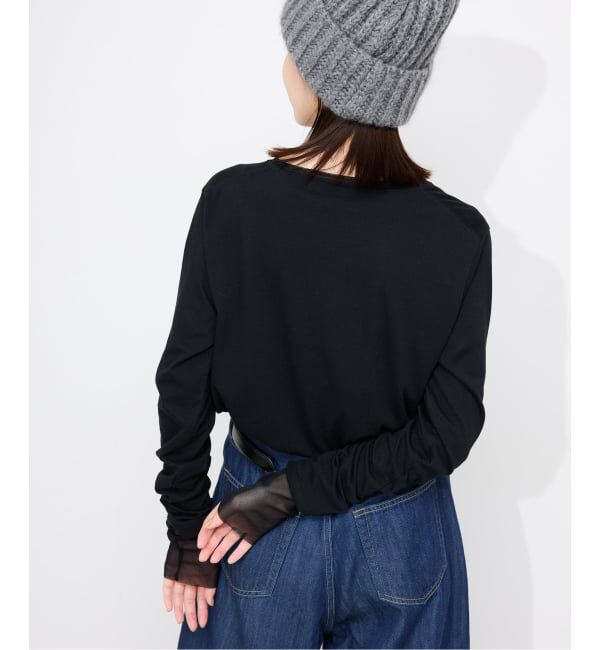 SLOBE IENA「《WEB限定/追加2》レイヤードスリーブロンTEE」|Tシャツ・カットソー|