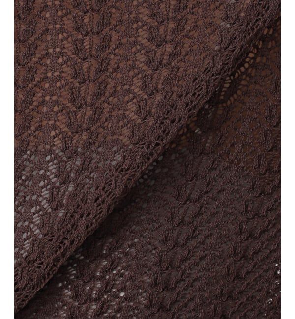 VERMEIL par iena「レースニット ハイネックロングスリーブプルオーバー」|ニット・セーター|