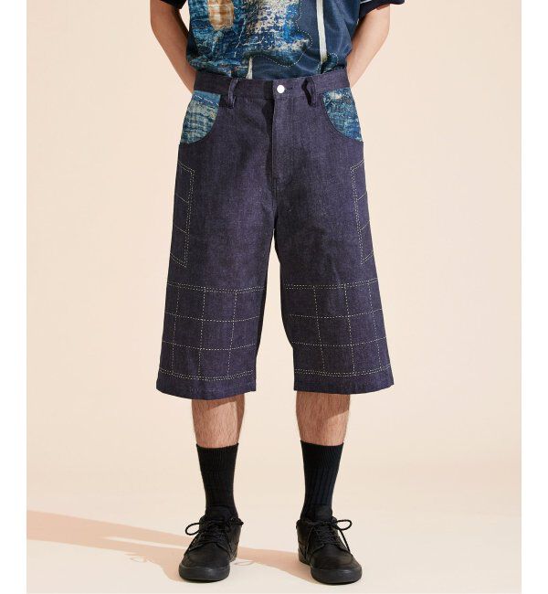 Paris Saint-Germain「【Poggy &times; Paris Saint-Germain】DEAR PSG PRINTED BAGGY SHORTS」|デニム|