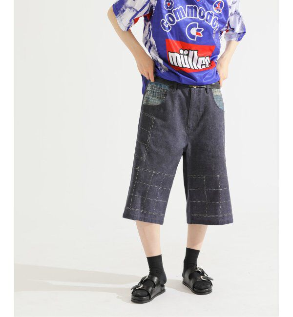 Paris Saint-Germain「【Poggy &times; Paris Saint-Germain】DEAR PSG PRINTED BAGGY SHORTS」|デニム|