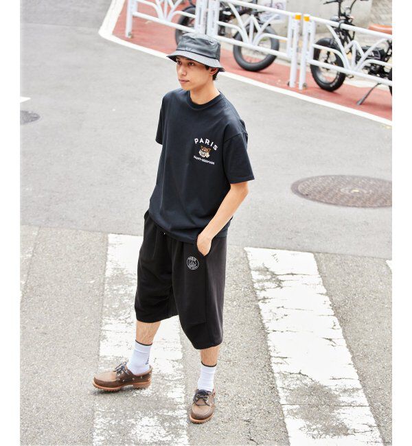 Paris Saint-Germain「【Paris Saint-Germain】カレッジロゴ刺しゅう Tシャツ」|Tシャツ・カットソー|