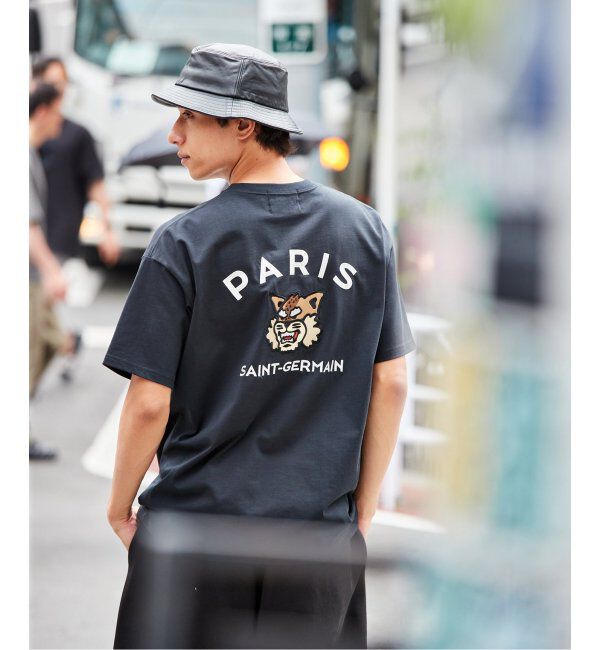 Paris Saint-Germain「【Paris Saint-Germain】カレッジロゴ刺しゅう Tシャツ」|Tシャツ・カットソー|