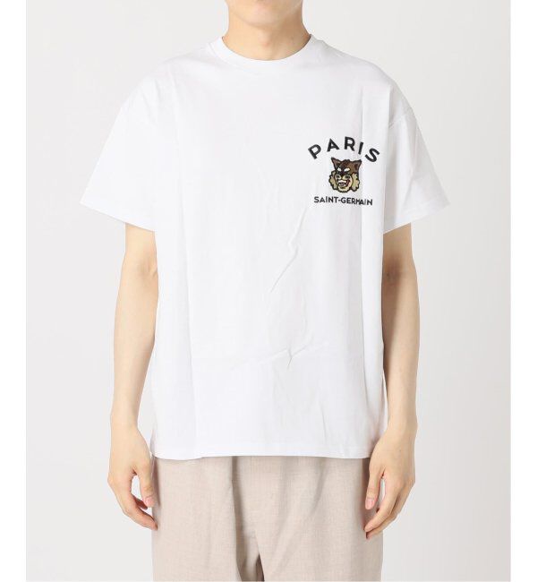 Paris Saint-Germain「【Paris Saint-Germain】カレッジロゴ刺しゅう Tシャツ」|Tシャツ・カットソー|