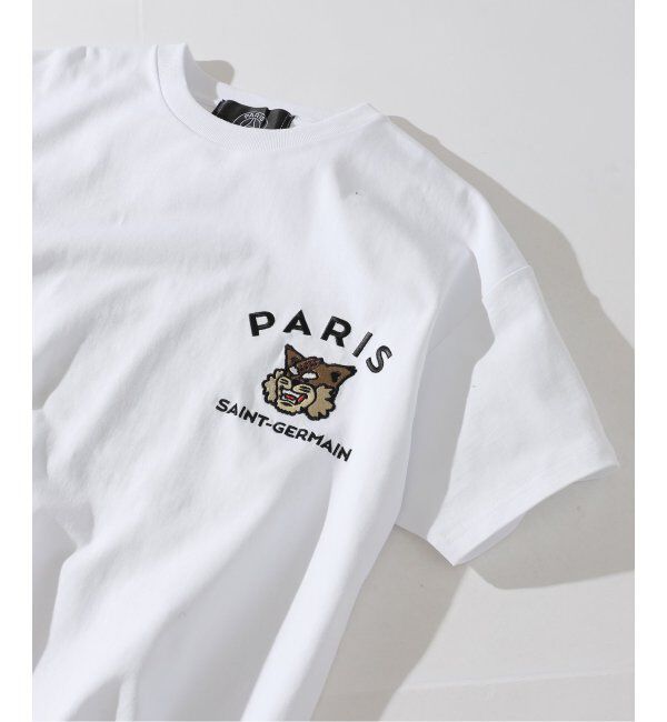 Paris Saint-Germain「【Paris Saint-Germain】カレッジロゴ刺しゅう Tシャツ」|Tシャツ・カットソー|