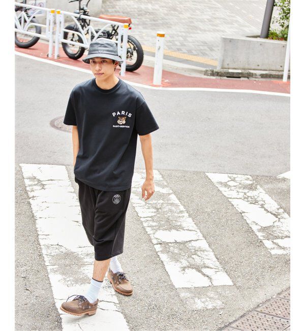 Paris Saint-Germain「【Paris Saint-Germain】カレッジロゴ刺しゅう Tシャツ」|Tシャツ・カットソー|