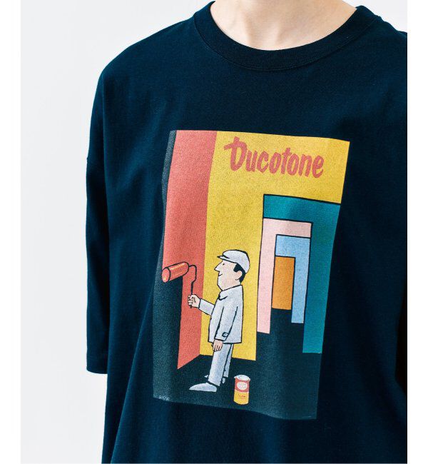 417 EDIFICE「SAVIGNAC サヴィニャック別注 French Company プリントTシャツ 1」|Tシャツ・カットソー|ブラック