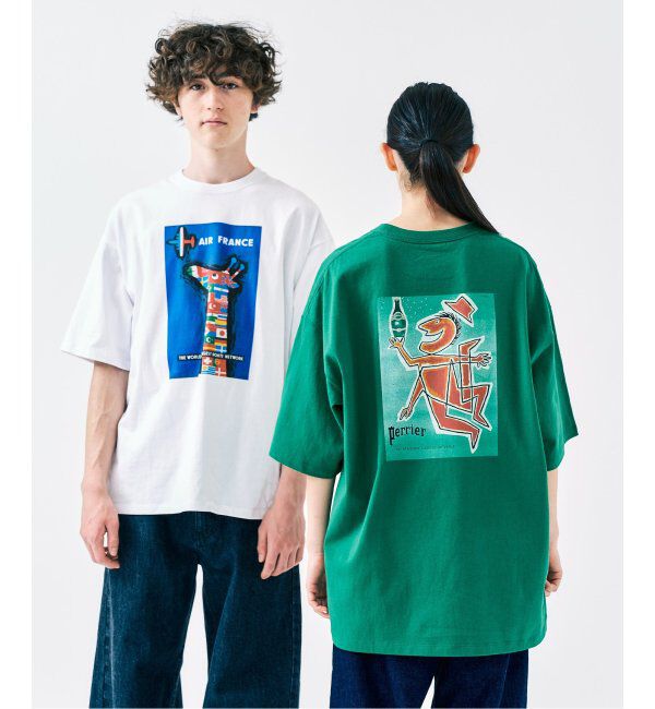 417 EDIFICE「SAVIGNAC サヴィニャック別注 French Company プリントTシャツ 1」|Tシャツ・カットソー|