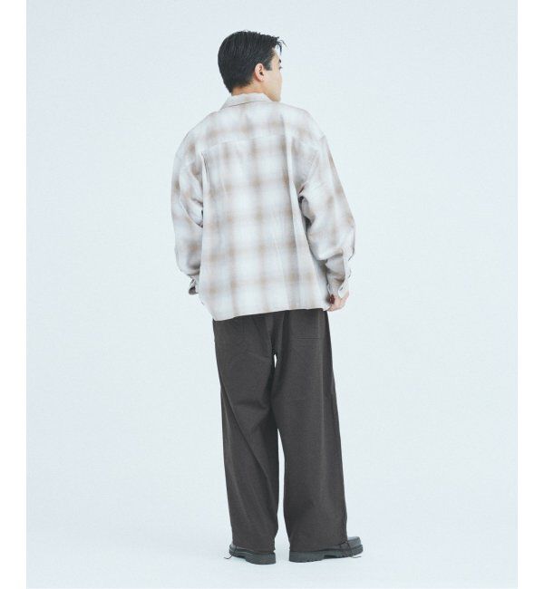 J.S.Homestead「J.S.Homestead / リラックス オンブレ オープン カラー シャツ」|シャツ・ブラウス|