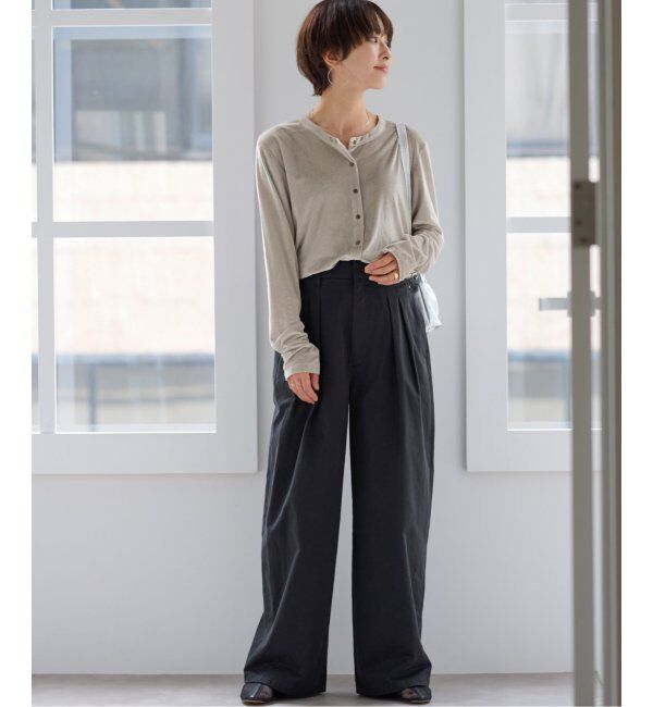 JOURNAL STANDARD relume「シアーベロアクルーネックカーディガン」|カーディガン|