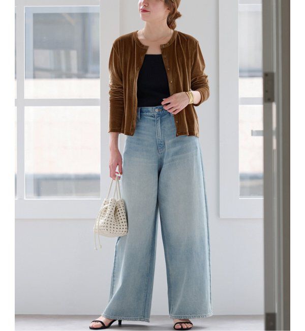 JOURNAL STANDARD relume「シアーベロアクルーネックカーディガン」|カーディガン|