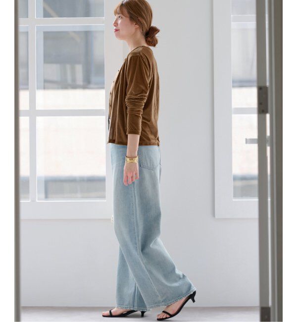 JOURNAL STANDARD relume「シアーベロアクルーネックカーディガン」|カーディガン|