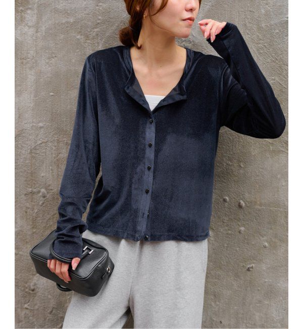 JOURNAL STANDARD relume「シアーベロアクルーネックカーディガン」|カーディガン|