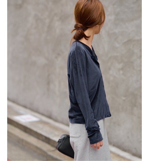 JOURNAL STANDARD relume「シアーベロアクルーネックカーディガン」|カーディガン|