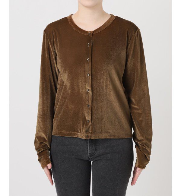 JOURNAL STANDARD relume「シアーベロアクルーネックカーディガン」|カーディガン|