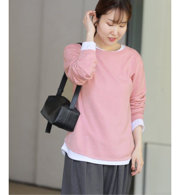 JOURNAL STANDARD relume「《追加3》［2枚セット］3WAYレイヤードニットプルオーバー」|ニット・セーター|ピンク
