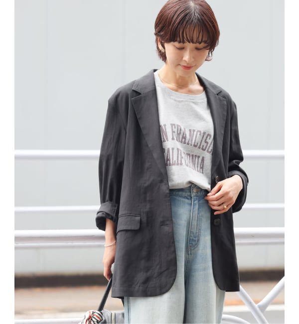 JOURNAL STANDARD relume「《予約》［26SS新作］リネンフィールシングルジャケット」|テーラードジャケット|