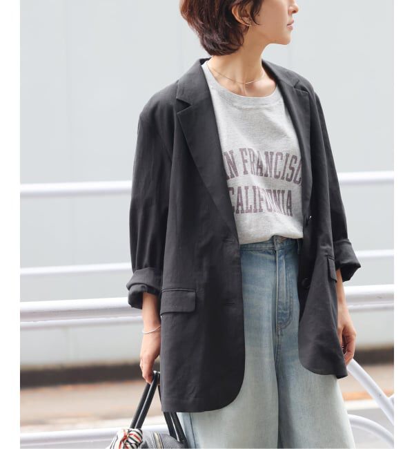 JOURNAL STANDARD relume「《予約》［26SS新作］リネンフィールシングルジャケット」|テーラードジャケット|