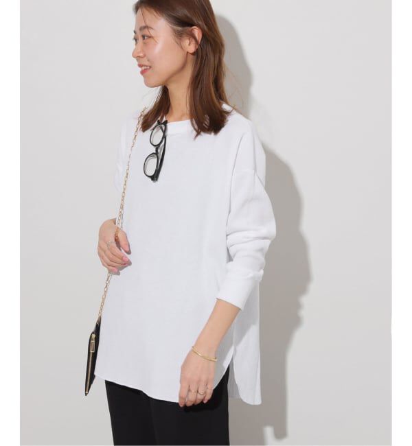 JOURNAL STANDARD relume「《追加2》TCワッフルオーバーサイズロングスリーブTシャツ」|Tシャツ・カットソー|ホワイト