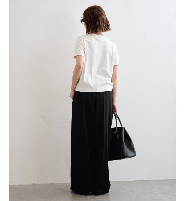 U by SPICK&SPAN「《追加2》2WAYトロタックイージーワイド」|スラックス|