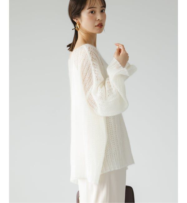 NOBLE「モヘヤウールシアープルオーバー」|ニット・セーター|