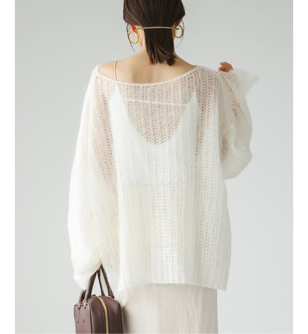 NOBLE「モヘヤウールシアープルオーバー」|ニット・セーター|