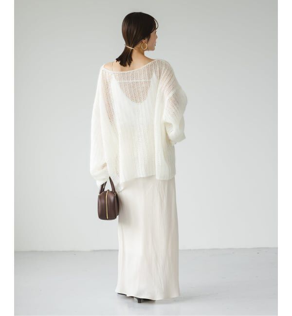 NOBLE「モヘヤウールシアープルオーバー」|ニット・セーター|