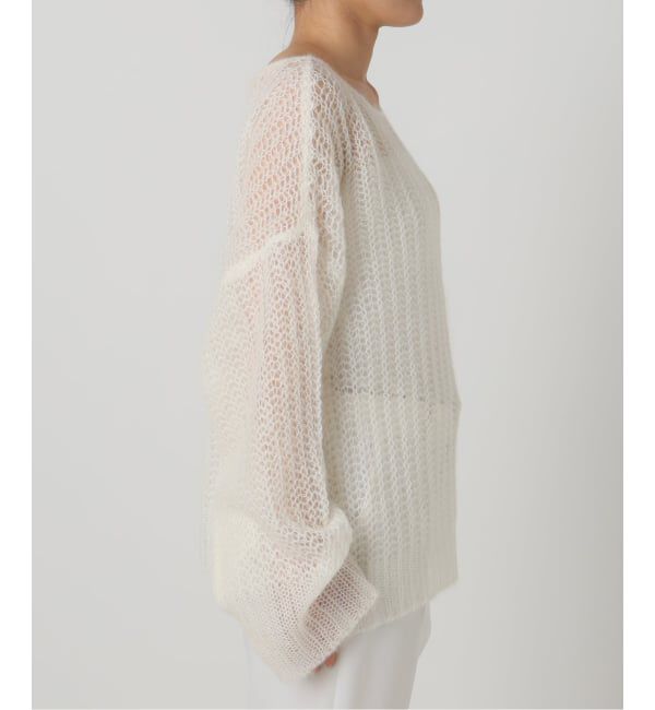 NOBLE「モヘヤウールシアープルオーバー」|ニット・セーター|