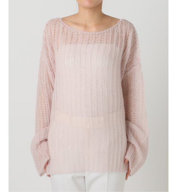 NOBLE「モヘヤウールシアープルオーバー」|ニット・セーター|