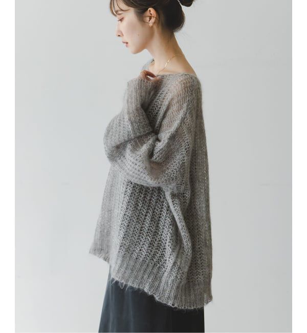 NOBLE「モヘヤウールシアープルオーバー」|ニット・セーター|