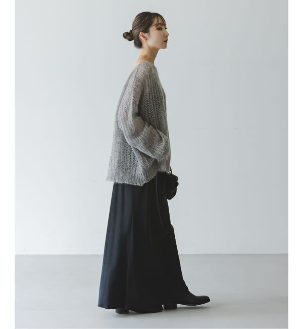 NOBLE「モヘヤウールシアープルオーバー」|ニット・セーター|