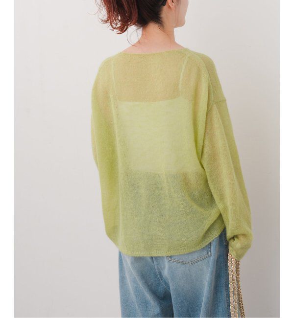 Spick and Span「《追加》ルーズモヘヤミックスボートネックニット」|ニット・セーター|