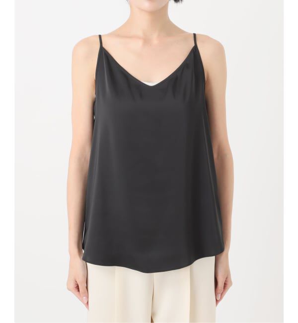 NOBLE「【洗える】メルティサテン2WAYキャミ」|キャミソール|