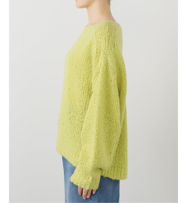  「【洗える】ローゲージブークレプルオーバー」|ニット・セーター|