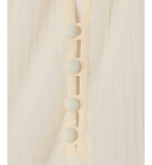  「《予約》【洗える】2wayチュールプリーツブラウス」|シャツ・ブラウス|