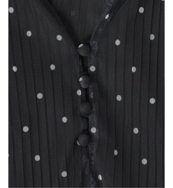  「《予約》【洗える】2wayチュールプリーツブラウス」|シャツ・ブラウス|