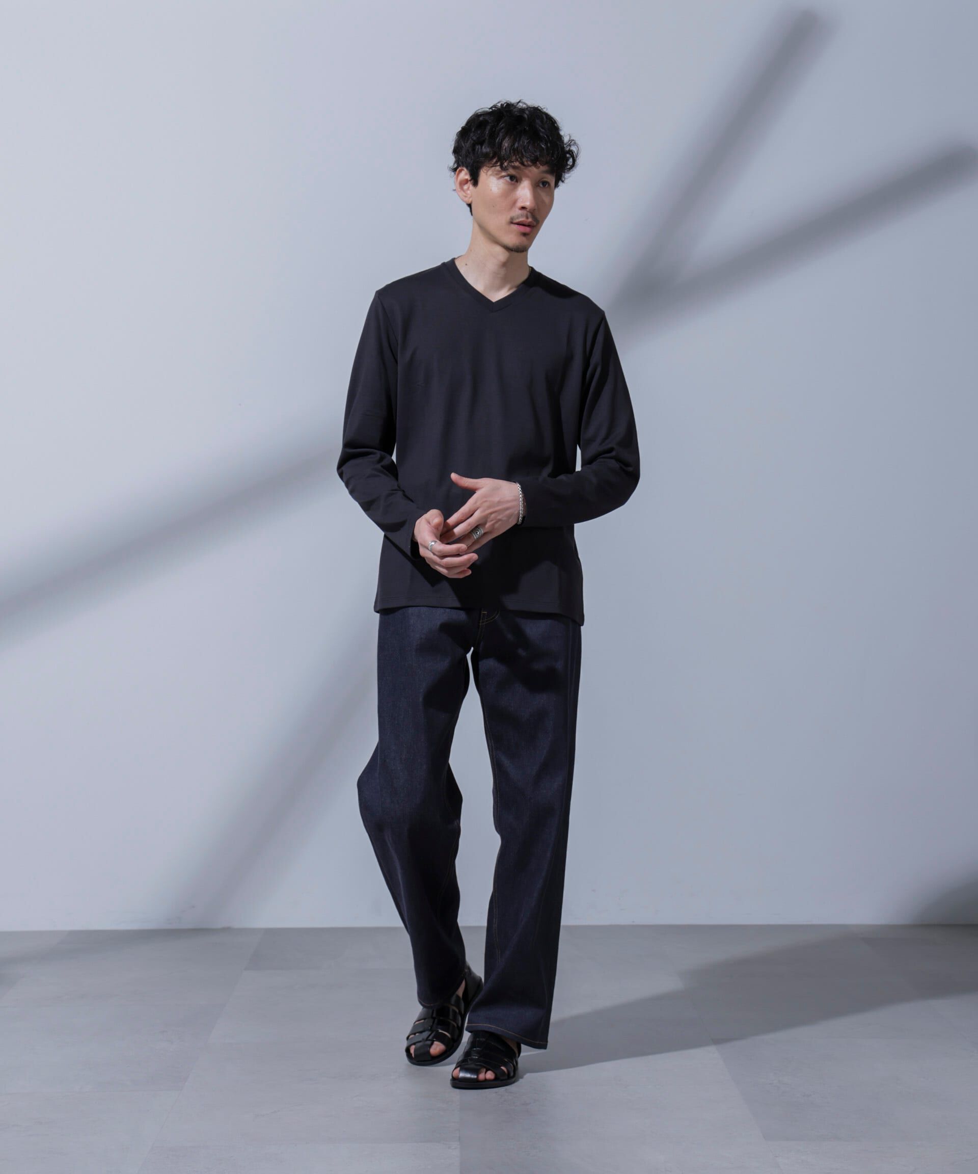 nano･universe「Anti Soaked(R)  汗染み防止 VネックTシャツ」|Tシャツ・カットソー|