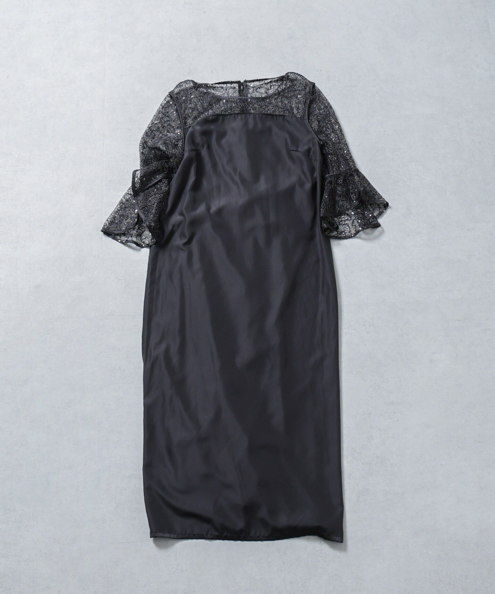 nano･universe「troisiemechaco/SPANGLE LACE ワンピース」|ワンピース|