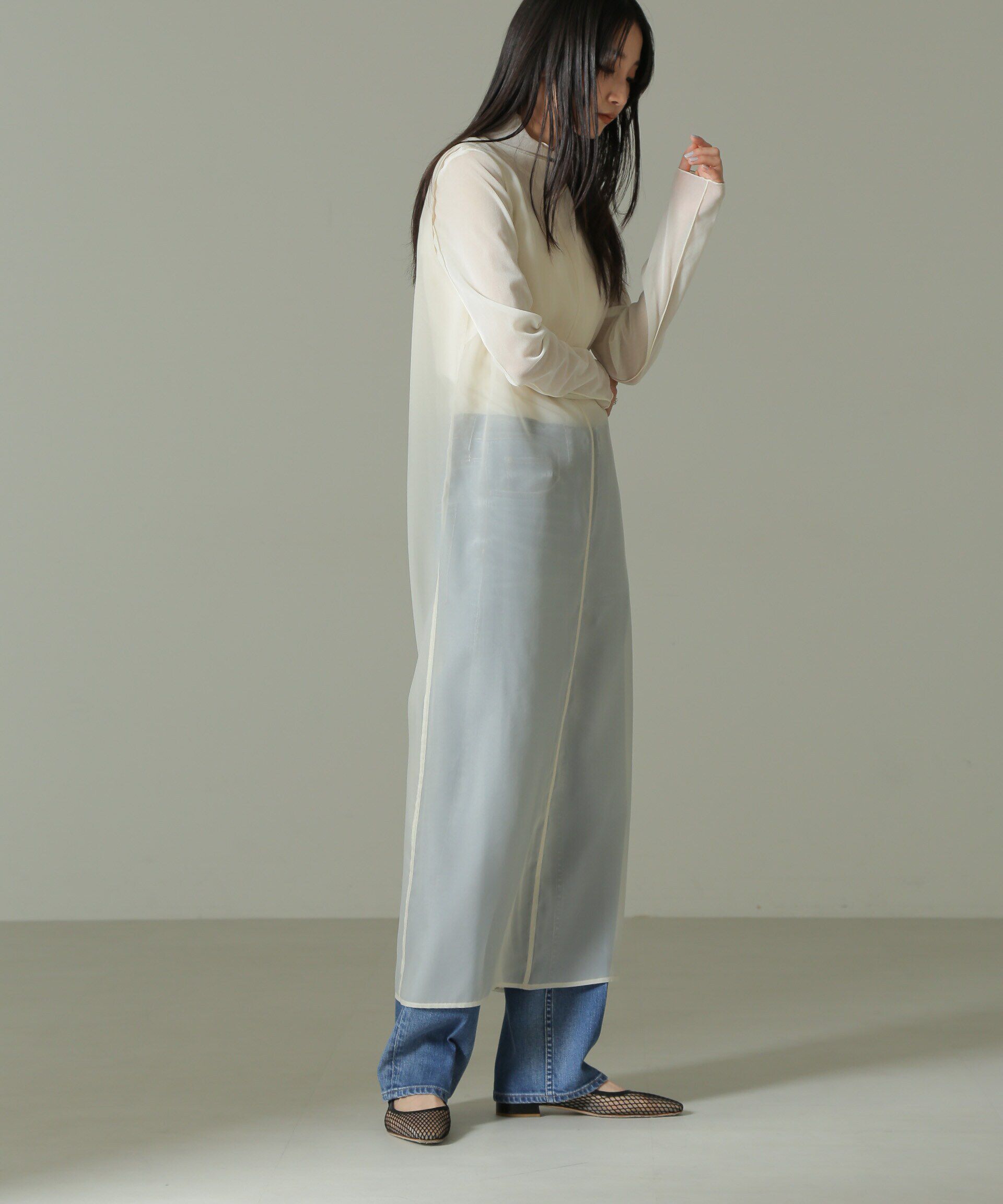 nano･universe「シアードレス&キャミソールワンピースセット」|ワンピース|