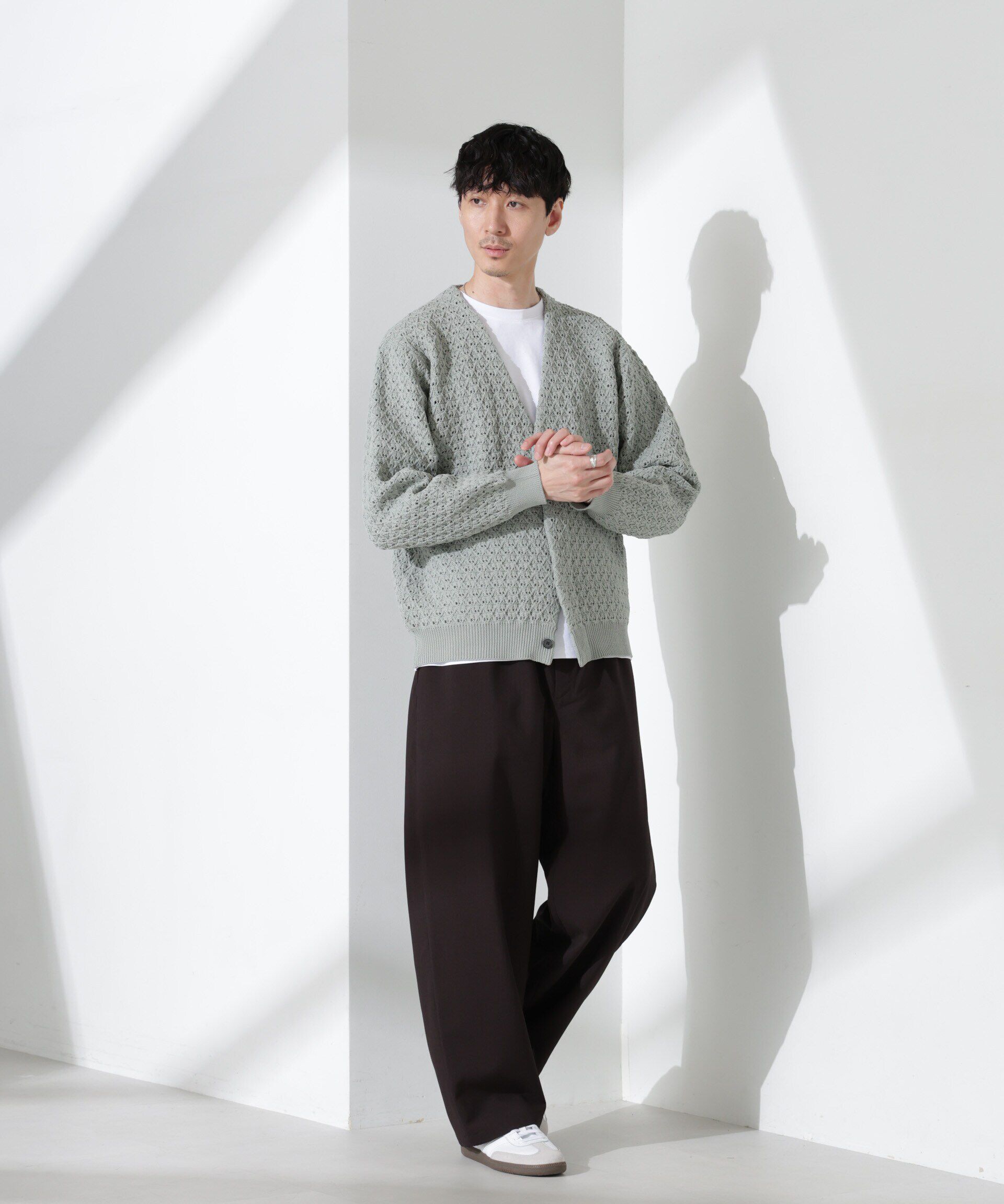 nano･universe「「大人のワイドパンツ」ハイツイストワイドスラックス」|チノ|