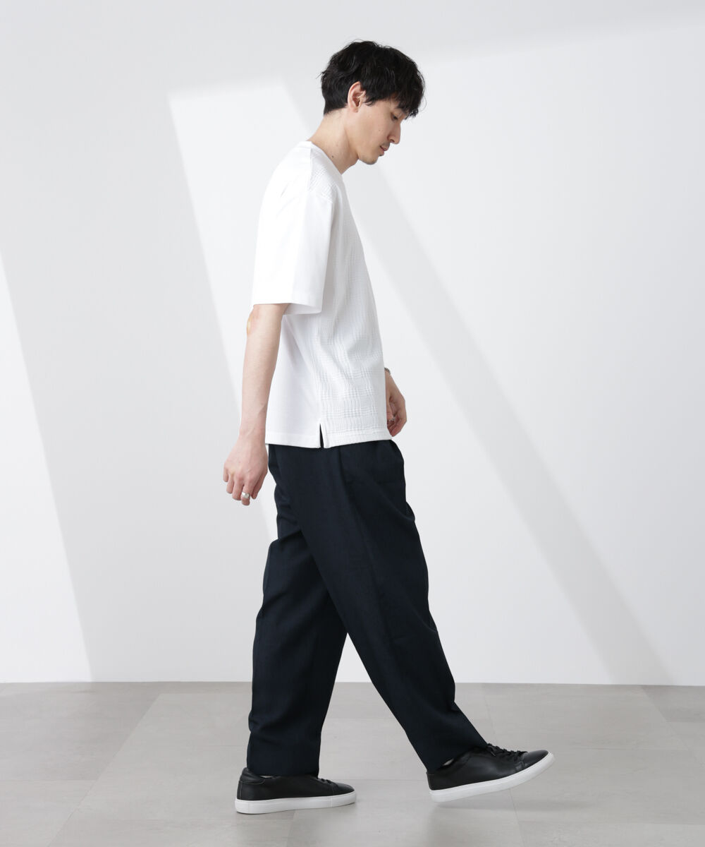 nano･universe「リンクスジャガードコンビTシャツ」|Tシャツ・カットソー|