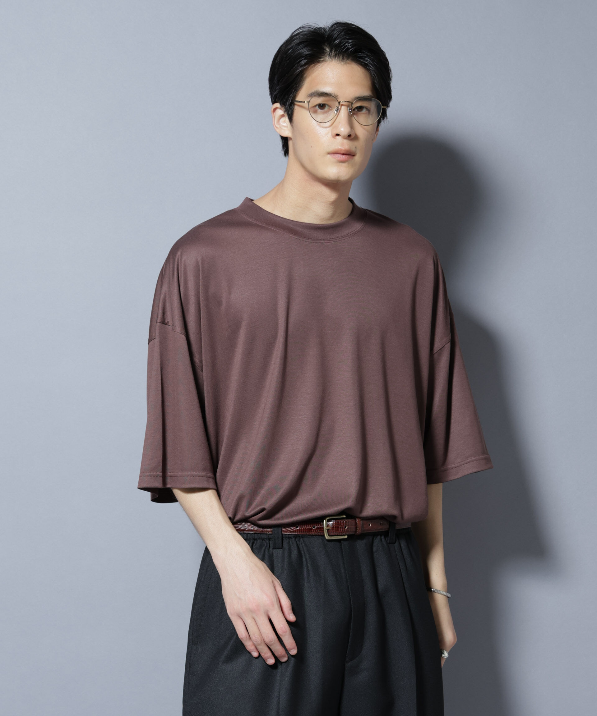 nano･universe「MIYATA&times;NANO JAPAN MADE キュプラ混 Tシャツ」|Tシャツ・カットソー|