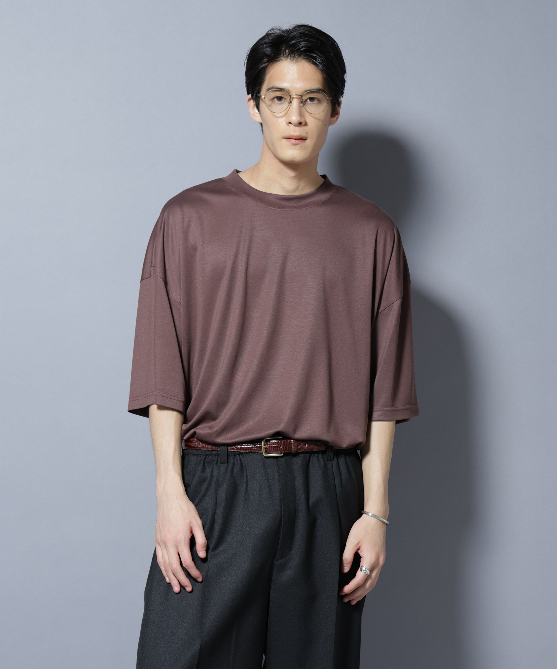 nano･universe「MIYATA&times;NANO JAPAN MADE キュプラ混 Tシャツ」|Tシャツ・カットソー|