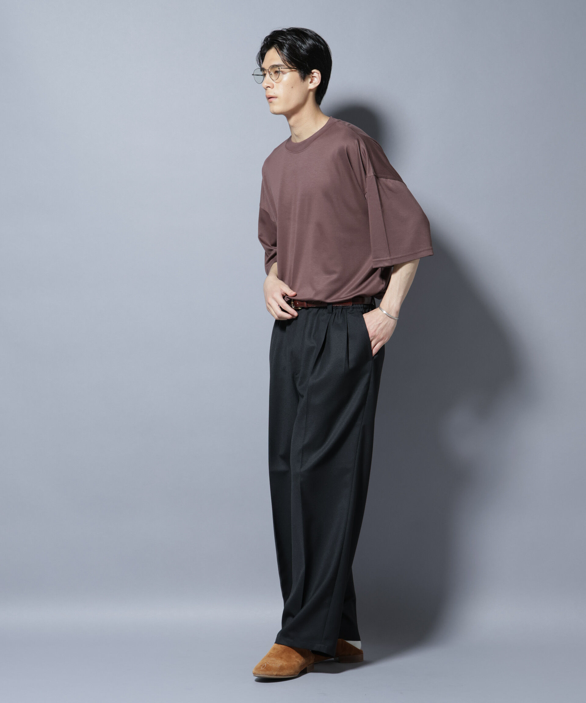 nano･universe「MIYATA&times;NANO JAPAN MADE キュプラ混 Tシャツ」|Tシャツ・カットソー|