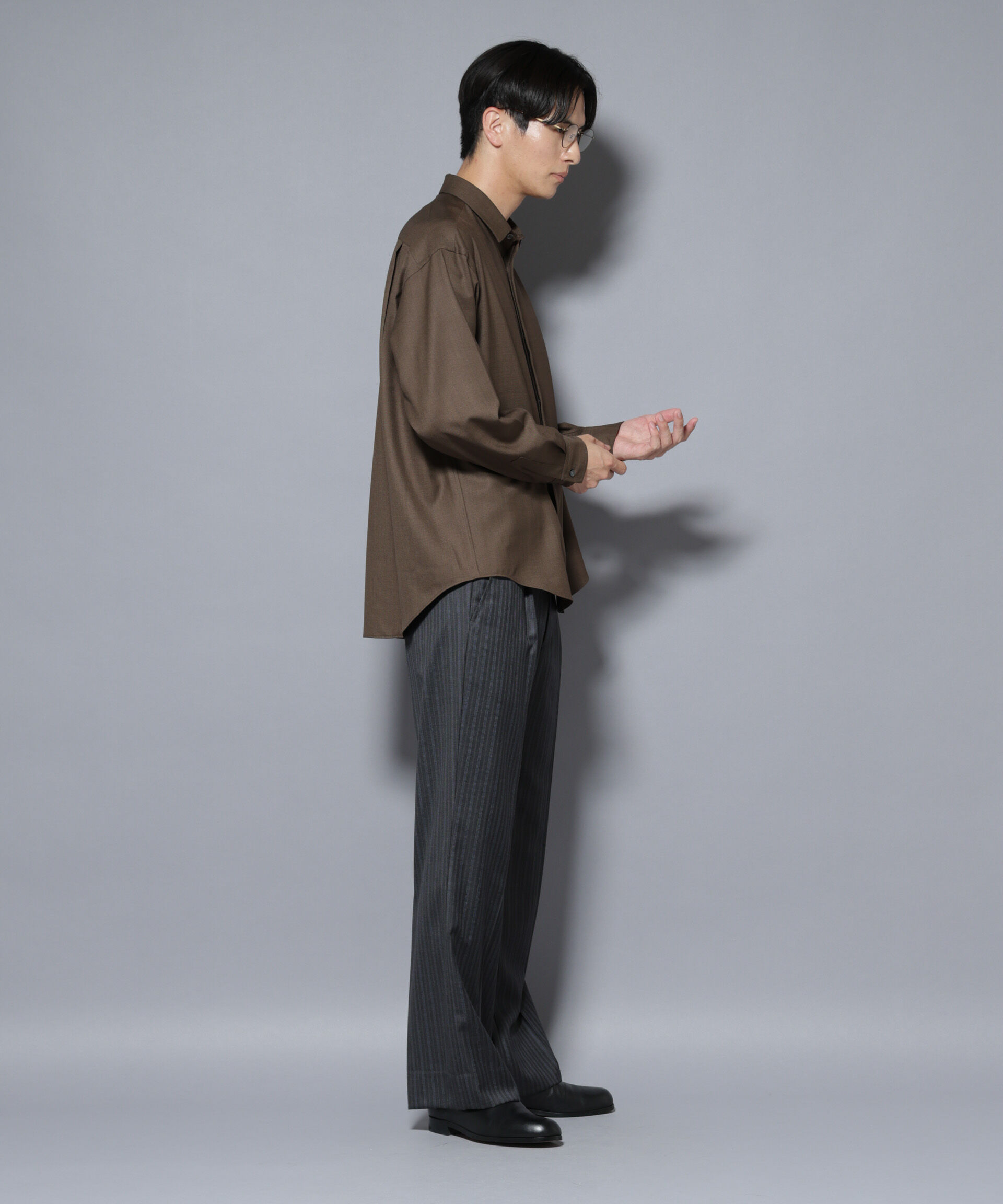 nano･universe「｢Gavante｣ ドライギャバレギュラーカラーシャツ」|シャツ・ブラウス|