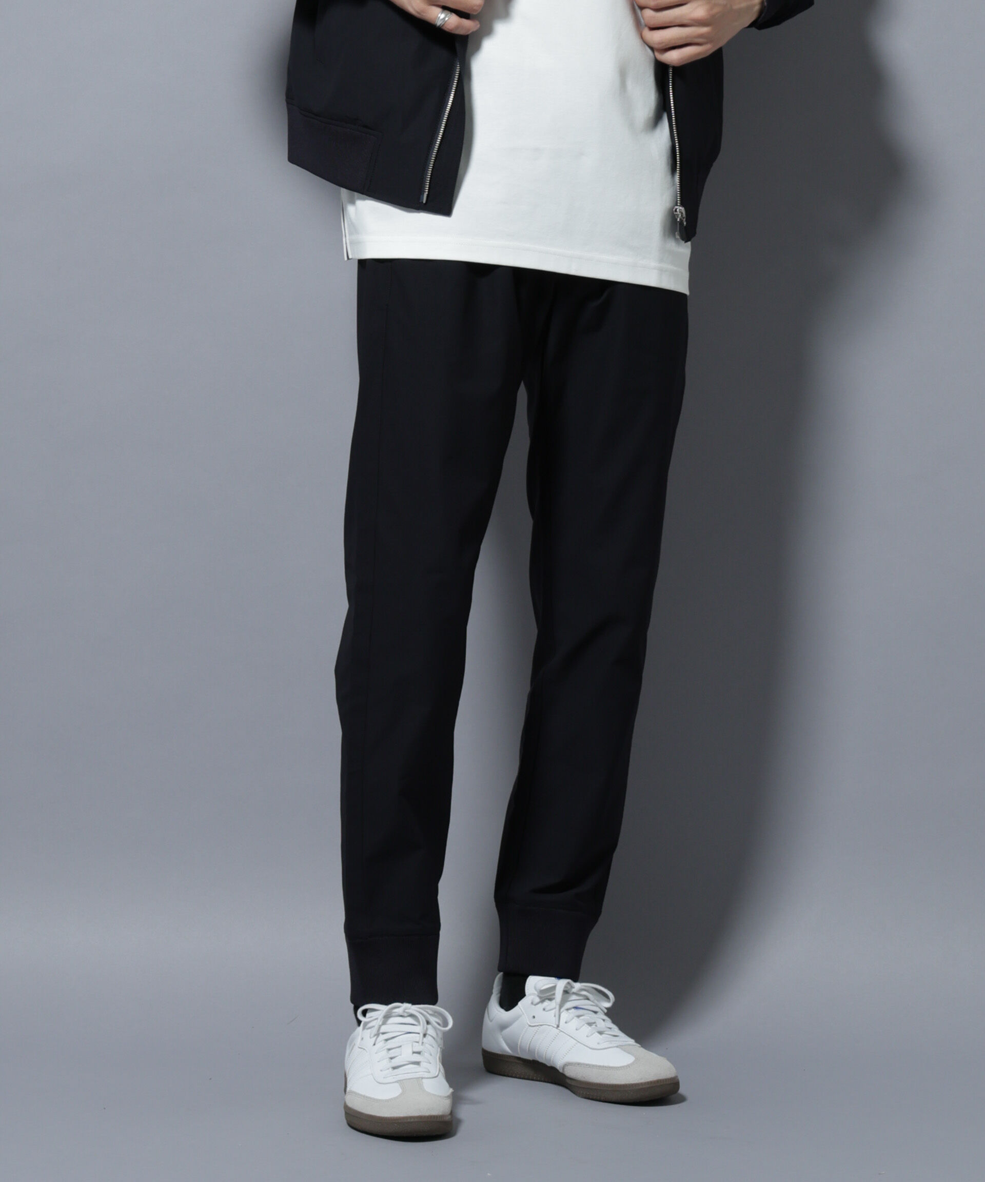 nano･universe「｢N TROUSERS BASIC｣TEXBRID(R) ｼﾞｮｶﾞｰﾊﾟﾝﾂ/ｽﾄﾚｯﾁ･撥水(ｾｯﾄ  」|チノ|D.ネイビー1