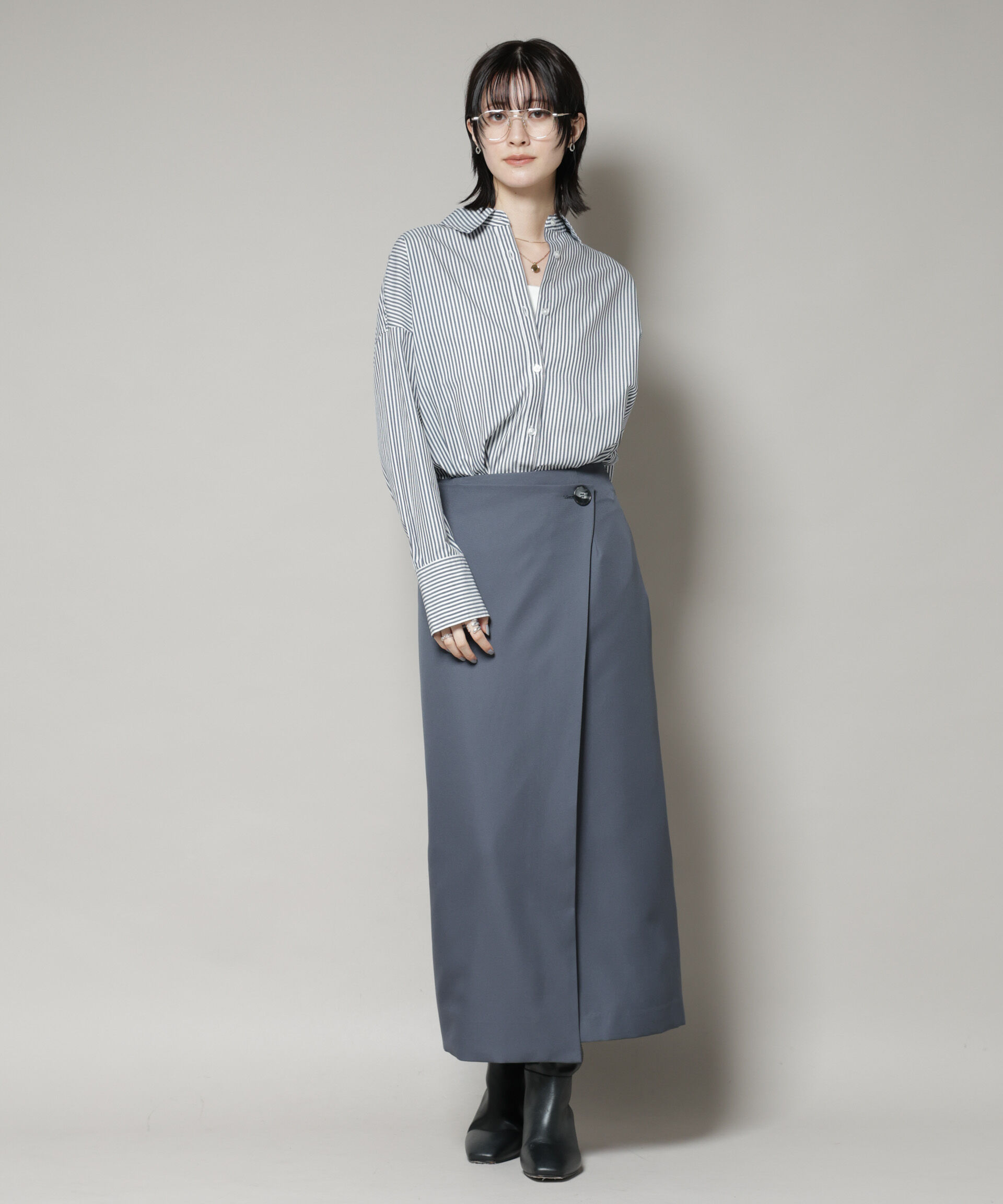 nano･universe「ラップ風スカート」|スカート|